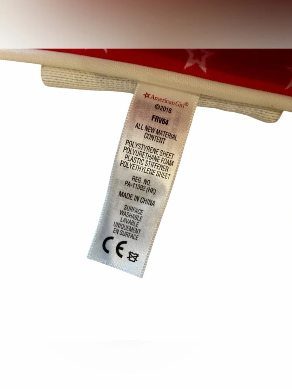 American Girl travel seat